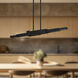 Enzo LED 48.38 inch Black Linear Pendant Ceiling Light