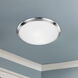 Malta 1 Light 12 inch Brushed Nickel Flush Mount Ceiling Light