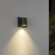Nordic LED 4.63 inch Black Exterior Wall Light