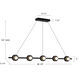 Elixir LED 48.13 inch Black Linear Pendant Ceiling Light
