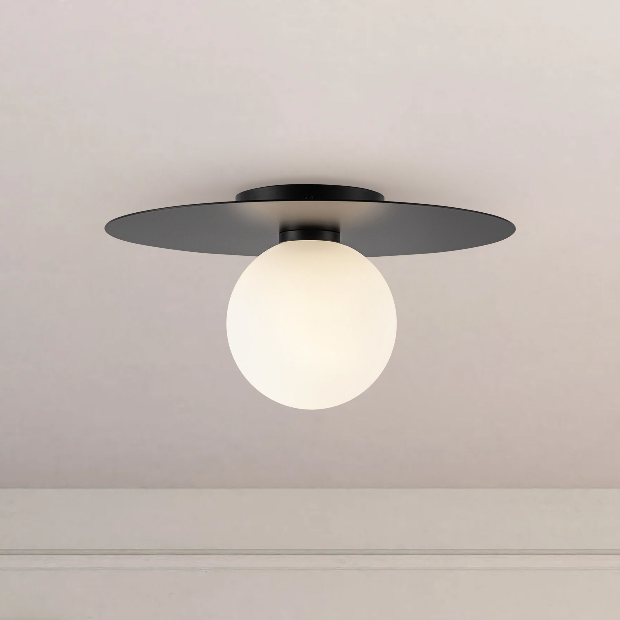 Elixir LED 14.13 inch Black Flush Mount Ceiling Light