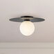 Elixir LED 14.13 inch Black Flush Mount Ceiling Light