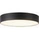 Musa 8.13 inch Black Flush Mount Ceiling Light
