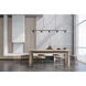 Dune Linear Pendant Ceiling Light in Black