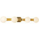 Briar 4 Light 34 inch Brushed Gold Bath Vanity Light Wall Light