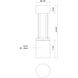 Knox 120 24 watt Black Exterior Bollard
