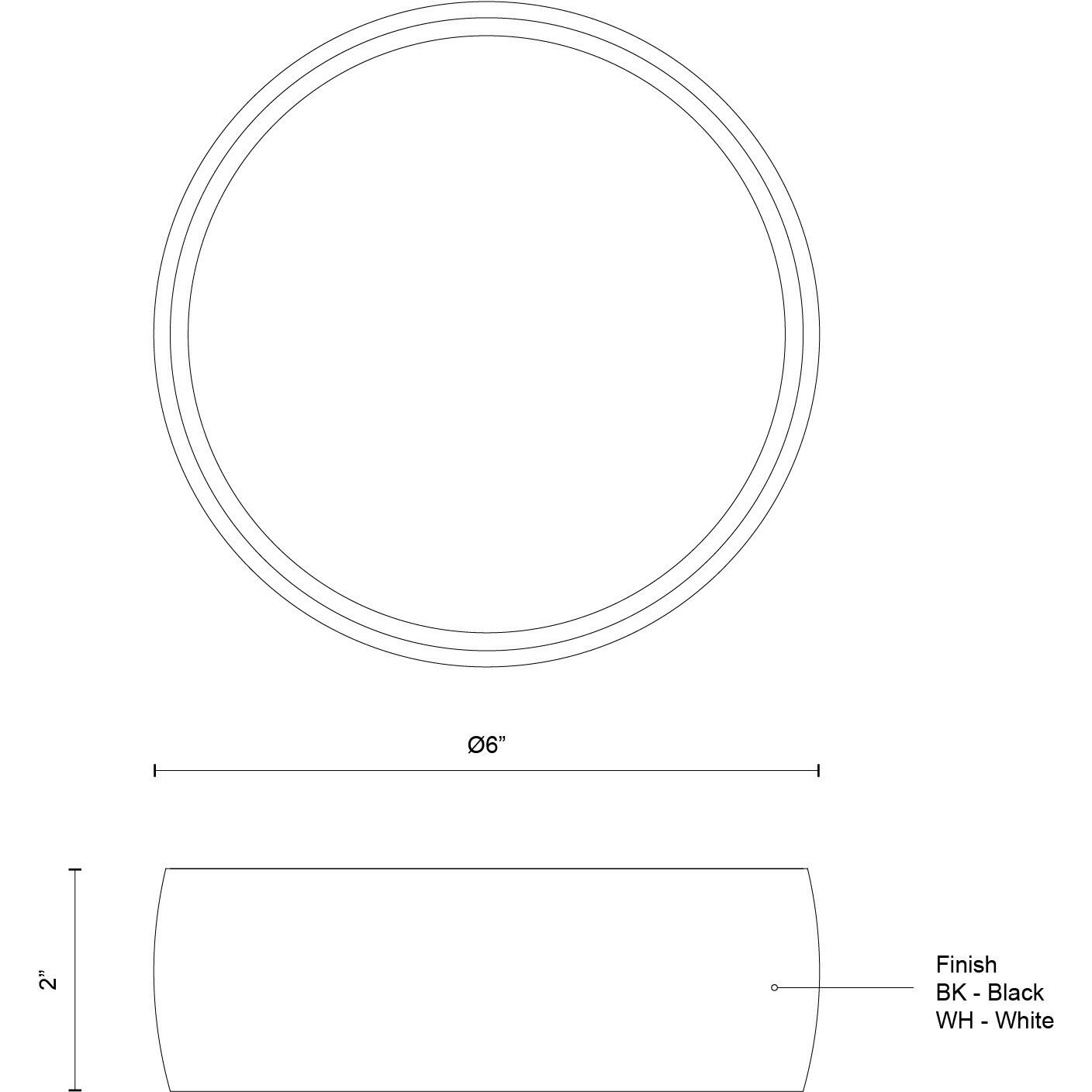 Savile LED 6 inch White Flush Mount Ceiling Light