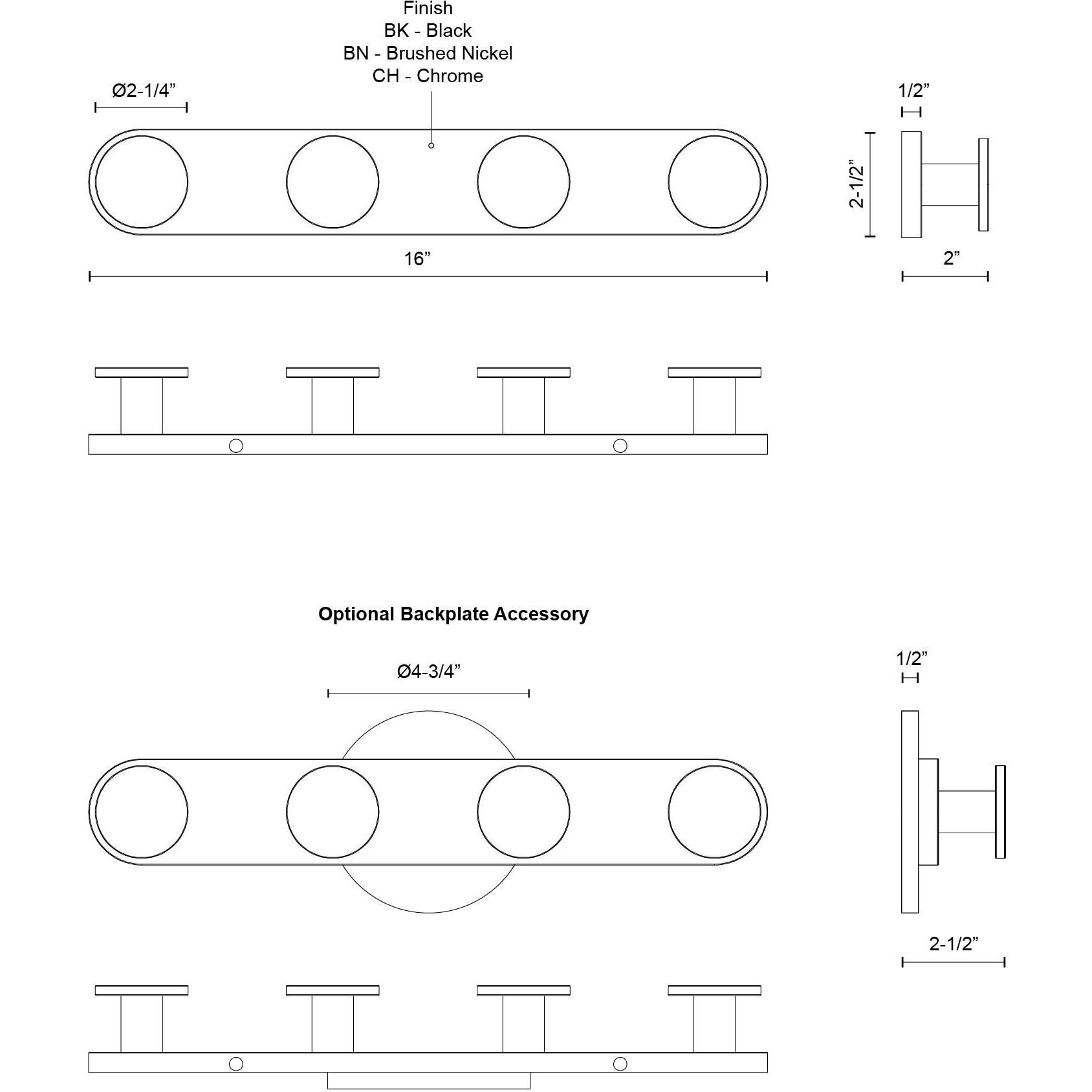 Edna Vanity Light Wall Light in Chrome