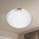 Malta LED 15 inch Chrome Flush Mount Ceiling Light