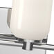 Nola 5 Light 31.75 inch Chrome Bath Vanity Light Wall Light in Glossy Opal Glass Shade