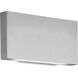 Mica All-terior Wall Light in Brushed Nickel