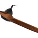 Baylor 60 inch Matte Black and Dark Walnut Ceiling Fan