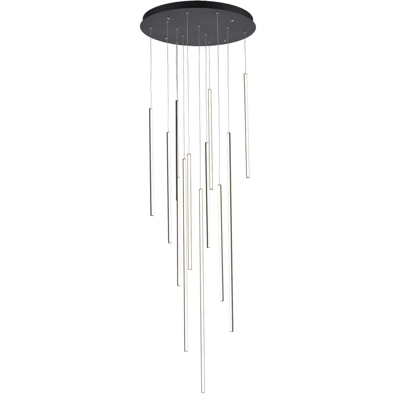 Chute Multi Pendant Ceiling Light in Black