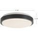 Yanis 11.88 inch Black Flush Mount Ceiling Light