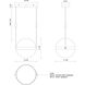 Pisces LED 11.88 inch Black and Light Guide Pendant Ceiling Light