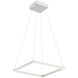 Piazza Pendant Ceiling Light in White