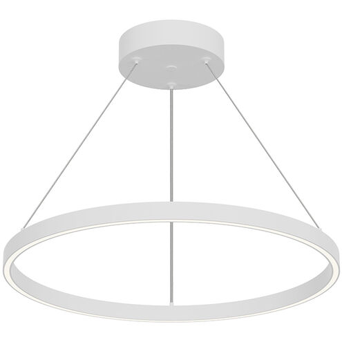 Cerchio LED 23.63 inch White Pendant Ceiling Light