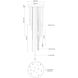 Chute LED 23.63 inch White Multi-Pendant Ceiling Light