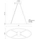 Ovale Linear Pendant Ceiling Light in White