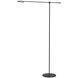Rotaire 54.38 inch 7 watt Black Floor Lamp Portable Light