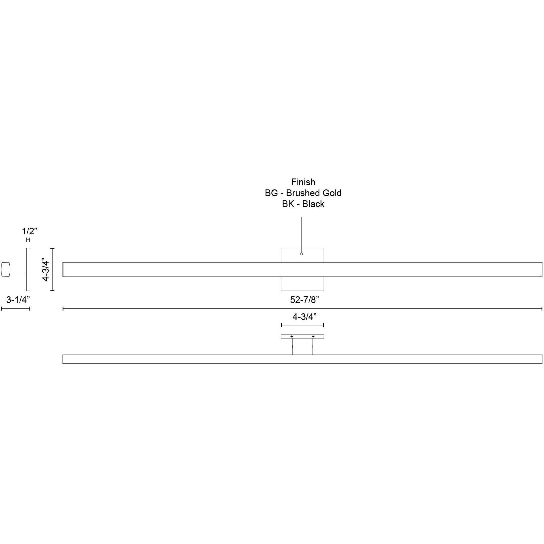 Vera Bath Vanity Light Wall Light in Black