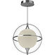 Aries LED 12.13 inch Chrome Pendant Ceiling Light