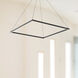 Piazza LED 35.38 inch Black Pendant Ceiling Light
