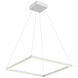 Piazza Pendant Ceiling Light in White