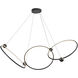 Isho LED 30.5 inch Black Chandelier Ceiling Light