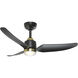 Hugo 42.38 inch Brushed Gold Ceiling Fan