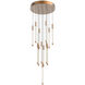Motif LED 12.75 inch Brushed Gold Multi-Pendant Ceiling Light