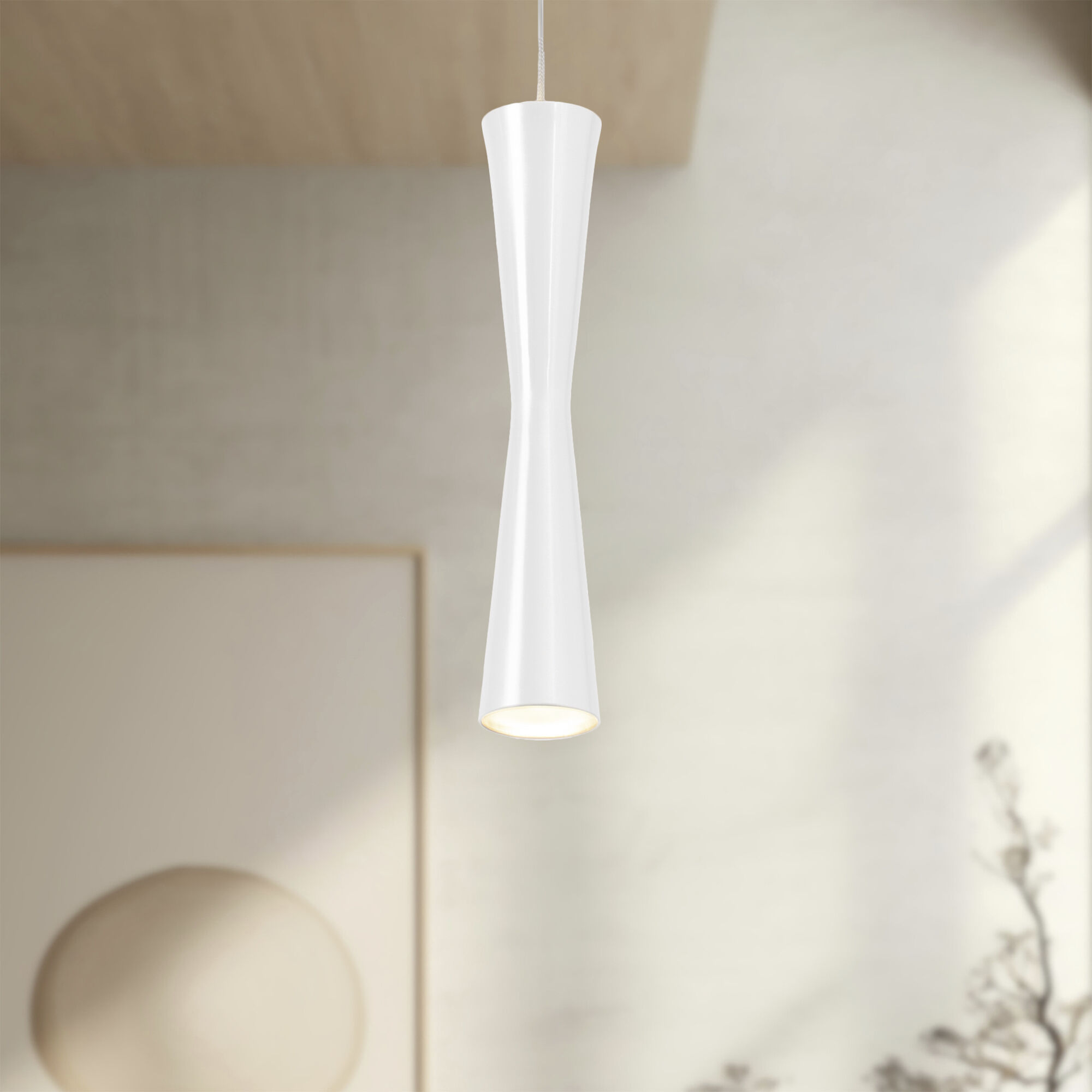 Robson Pendant Ceiling Light in White