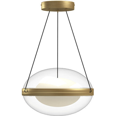Virgo LED 12.13 inch Brushed Gold Pendant Ceiling Light