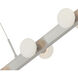 Rezz LED 36 inch Brushed Nickel Linear Pendant Ceiling Light