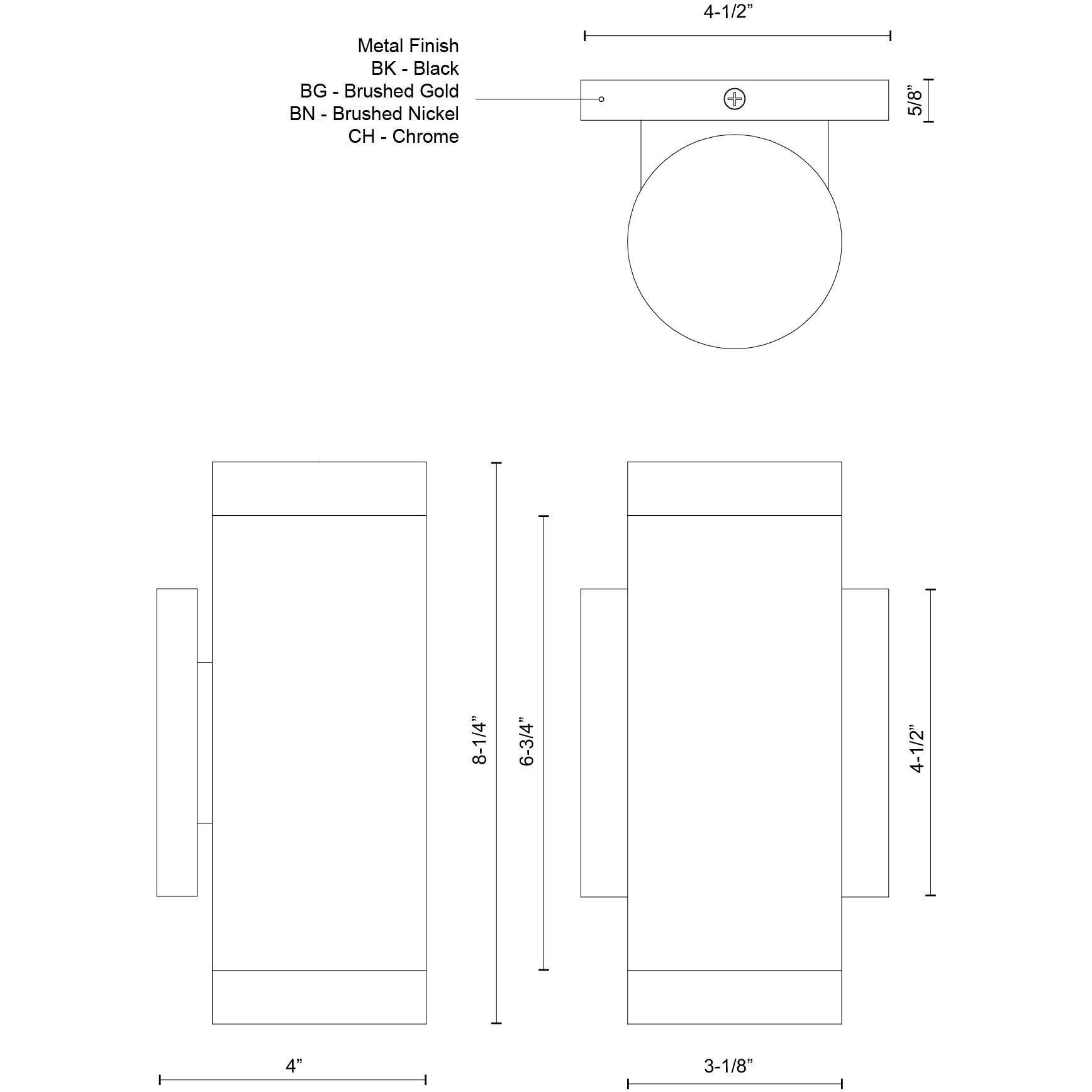 Norfolk Wall Sconce Wall Light in Brushed Gold