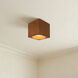 Bosco 5 inch Natural Oak Flush Mount Ceiling Light