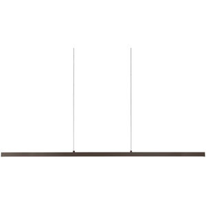 Vega Linear Pendant Ceiling Light in Black