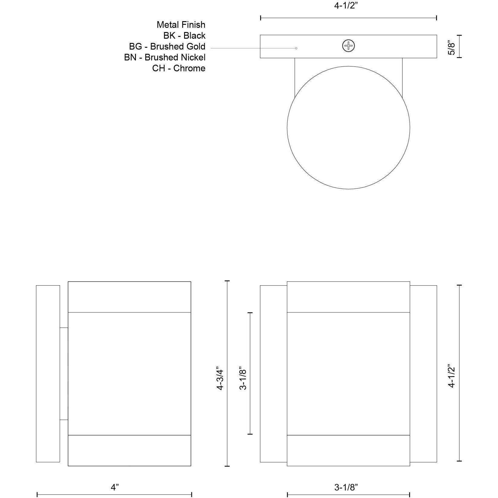 Norfolk Wall Sconce Wall Light in Brushed Nickel