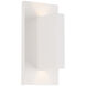Vista LED 5.5 inch White Exterior Wall Sconce
