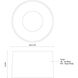 Etta LED 13.88 inch Pearl White Flush Mount Ceiling Light