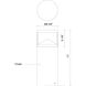 Dover 120 24 watt Black Exterior Bollard