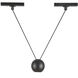 Faria Double 48V DC Black Trilo Track Pendant Ceiling Light