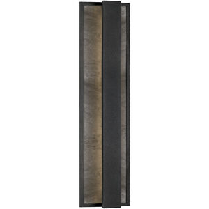 Caspian LED 24 inch Black Exterior Wall Sconce