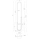 Huron 52.25 inch 21 watt Brushed Gold Floor Lamp Portable Light