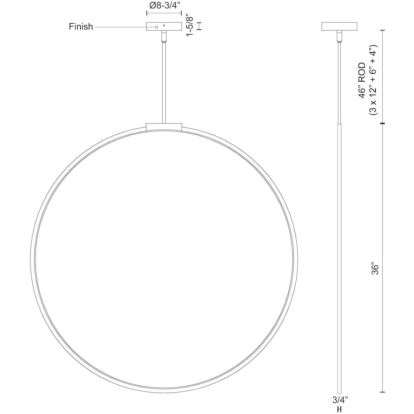 Cirque Pendant Ceiling Light in Brushed Nickel