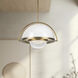 Bowery LED 14.13 inch Vintage Brass Pendant Ceiling Light