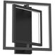 Mondrian LED 11.88 inch Black Semi-Flush Mount Ceiling Light