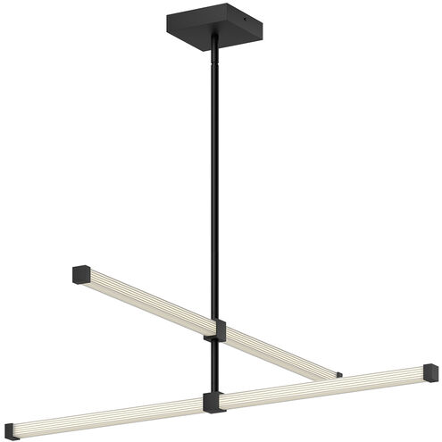 Blade LED 1 inch Black Chandelier Ceiling Light