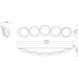 Oros LED 43 inch Brass Vanity Light Wall Light in Antique Brass