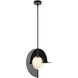 Scorpio LED 16 inch Glossy Black Pendant Ceiling Light